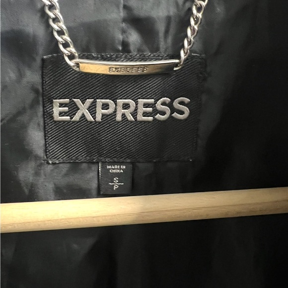 Express Black Leather Jacket - Picture 2 of 4